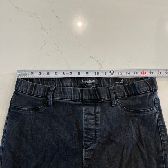 Judy Blue Black Skinny Jeans Pull on Size 15 /32 - Picture 8 of 11